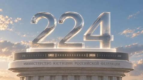 Поздравление с Днем Минюста России исполняющего обязанности начальника Управления Минюста России по Костромской области Олега Чигрика